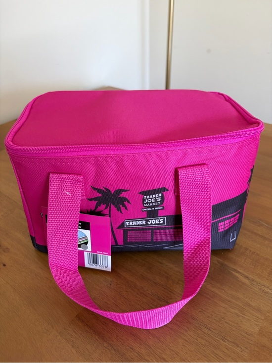 Trader Joe'S Other - Trader Joe's Pink and Orange Insulated Lunch Tote